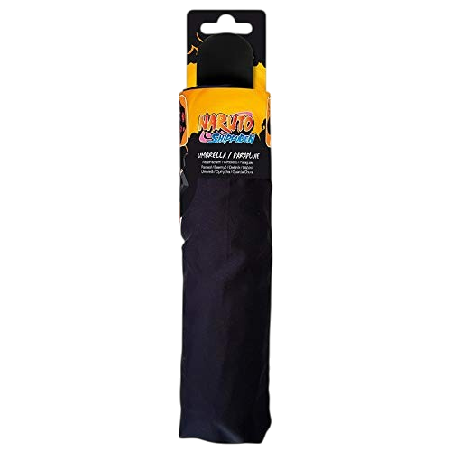 Parapluie pliable noir Naruto Akatsuki sous licence officielle NIPPON DOKI STORE dans son emballage d'origine