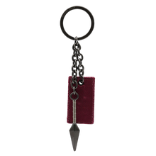 Porte-clés NIPPON DOKI STORE Naruto 3D représentant un kunaï gris et un parchemin explosif rouge