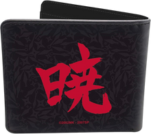 Portefeuille NIPPON DOKI STORE Naruto Akatsuki en vinyle noir avec symbole rouge et motif shuriken