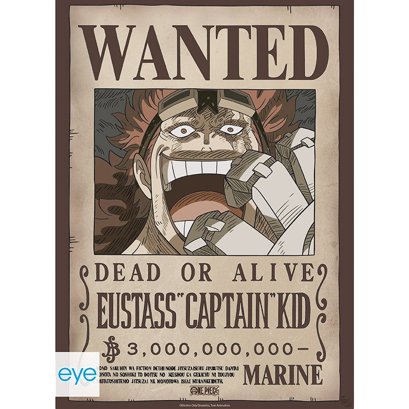 Poster Wanted Eustass Kid style Chibi de One Piece vendu par NIPPON DOKI STORE sur papier de qualité