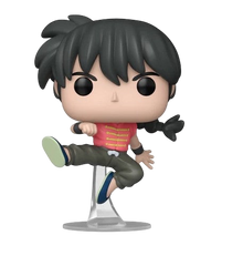 NIPPON DOKI STORE Funko POP Animation Ranma Saotome figure in a dynamic martial arts pose with black hair and red top