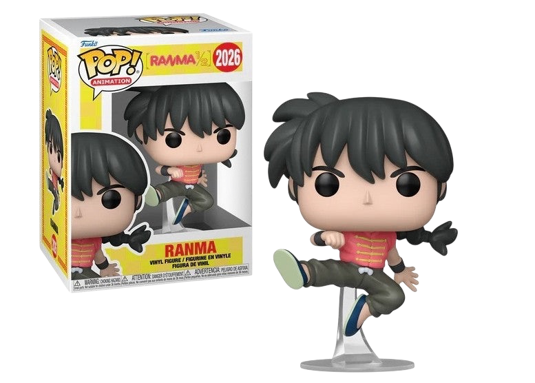 NIPPON DOKI STORE Funko POP Animation Ranma Saotome figure in a dynamic martial arts pose with its display box
