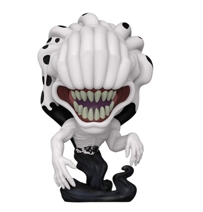 NIPPON DOKI STORE Funko POP Animation Rika figurine from Jujutsu Kaisen 0 with a monstrous white and black design.
