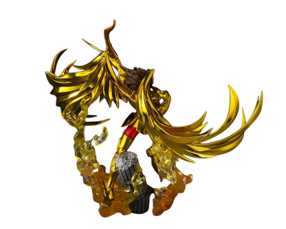 NIPPON DOKI STORE Sagittaire Figzero To Metal Saint Seiya gold armor figure with large wings and flame effect base