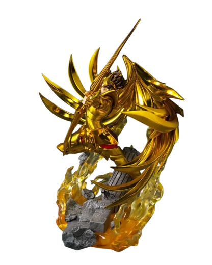 NIPPON DOKI STORE Sagittaire Figzero To Metal gold Saint Seiya action figure with wings and bow in dynamic pose