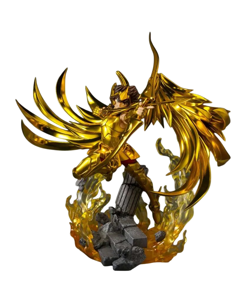 NIPPON DOKI STORE Sagittaire Figzero To Metal Saint Seiya gold armor action figure with wings and bow