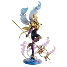 NIPPON DOKI STORE Sakuyamon GEM Tamers statuette featuring the Digimon character with gold armor and a long spear