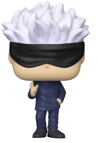 NIPPON DOKI STORE Funko POP Satoru Gojo figure with white hair and black blindfold from Jujutsu Kaisen