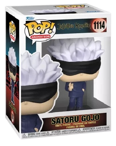 NIPPON DOKI STORE Funko POP Satoru Gojo 1114 vinyl figure from Jujutsu Kaisen in its original display box