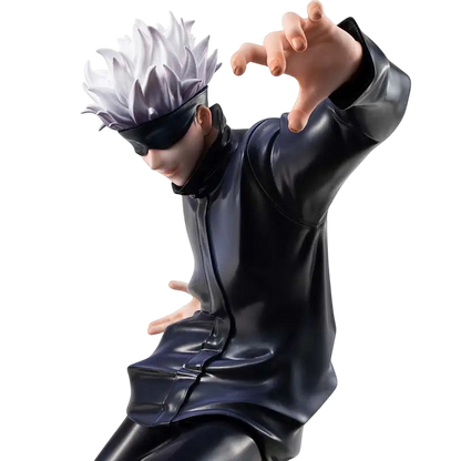NIPPON DOKI STORE Satoru Gojo Jujutsu Kaisen statuette featuring the character in his signature black uniform