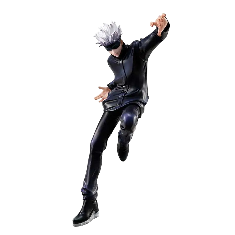 NIPPON DOKI STORE Satoru Gojo Jujutsu Kaisen statuette featuring the character in a dynamic pose with blindfold