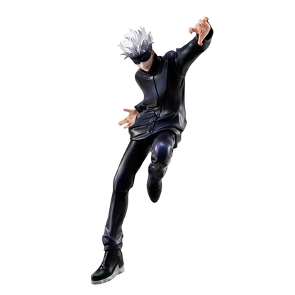 NIPPON DOKI STORE Satoru Gojo Jujutsu Kaisen statuette featuring the character in a dynamic pose with blindfold