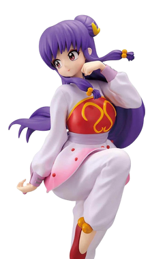 NIPPON DOKI STORE Shampoo Glitter & Glamours 22cm anime figurine from Ranma 1/2 with purple hair and traditional outfit