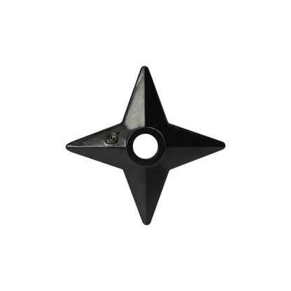 Réplique officielle en mousse du shuriken noir de Naruto par NIPPON DOKI STORE, idéal pour le cosplay.