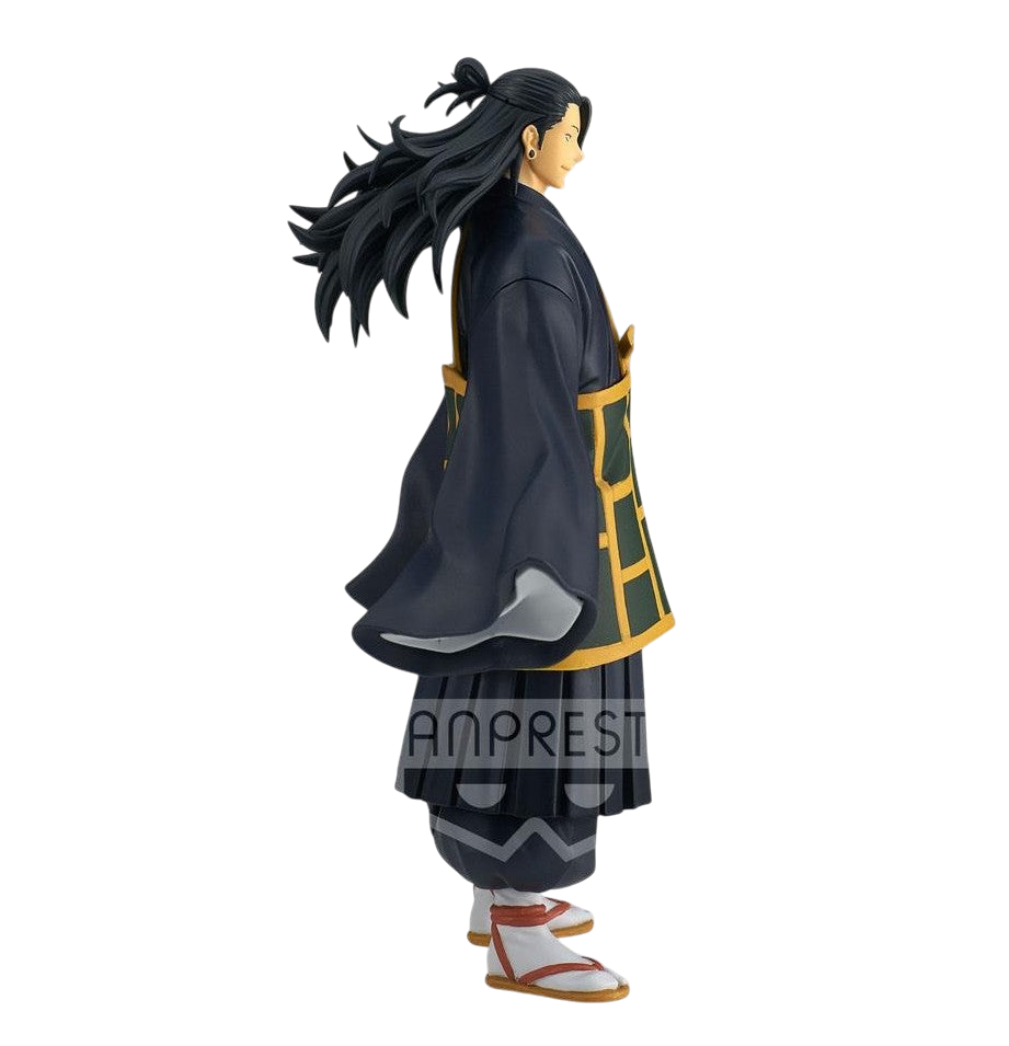 NIPPON DOKI STORE Suguru Geto Jukon No Kata 17cm figurine from Jujutsu Kaisen 0 in traditional dark robes side view