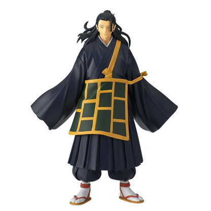 NIPPON DOKI STORE Suguru Geto Jukon No Kata figurine from Jujutsu Kaisen 0 wearing a dark blue kimono and sandals.