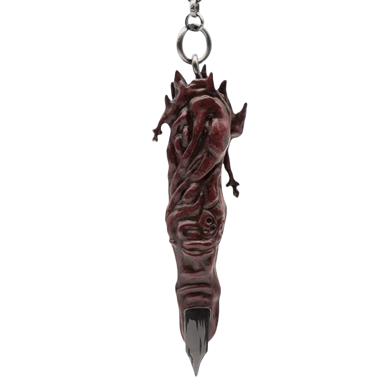 NIPPON DOKI STORE Jujutsu Kaisen 3D Sukuna finger keychain with detailed dark red texture and sharp black nail