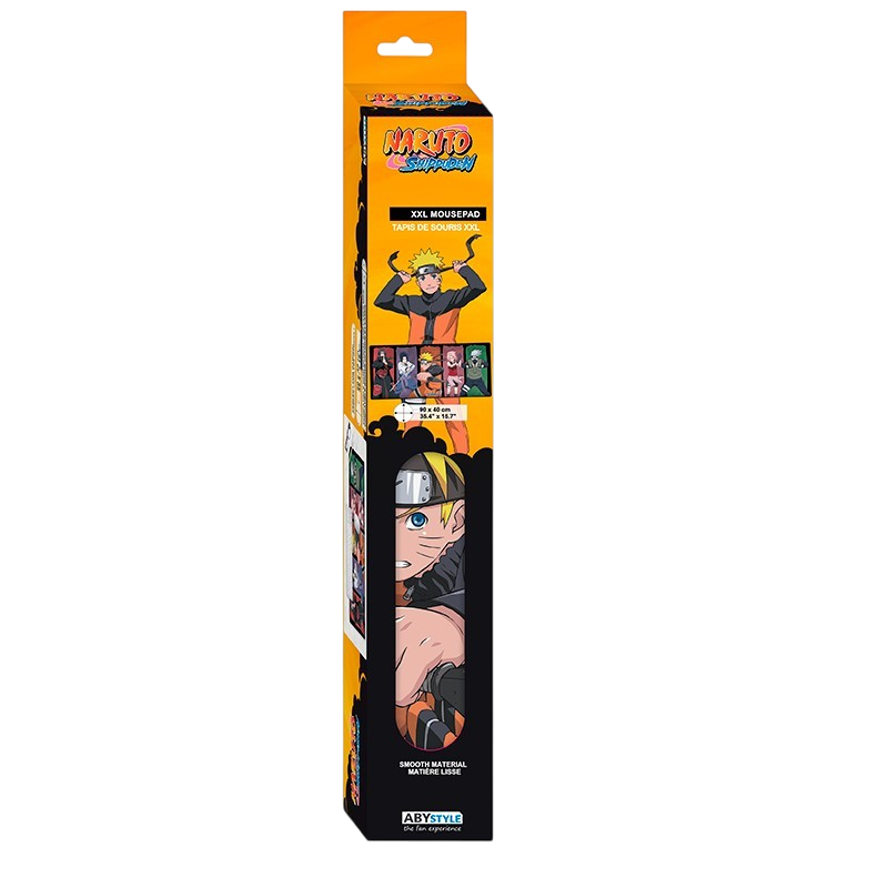 Emballage du tapis de souris XXL Naruto Groupe par NIPPON DOKI STORE avec illustration des personnages de Konoha