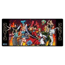 Tapis de souris XXL NIPPON DOKI STORE illustré avec l'équipage de One Piece lors de la bataille à Wano