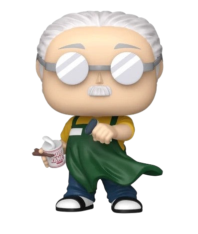NIPPON DOKI STORE Funko POP! Animation Taro Sakamoto figure from Sakamoto Days wearing a green apron and glasses