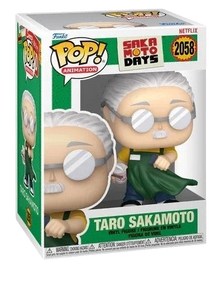 NIPPON DOKI STORE Funko POP Animation Taro Sakamoto vinyl figure in window display box from Sakamoto Days