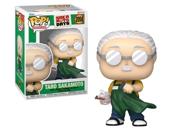 NIPPON DOKI STORE Funko POP Animation Taro Sakamoto vinyl figure holding a cup of noodles from Sakamoto Days