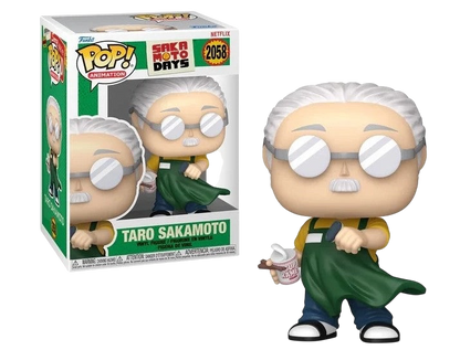 NIPPON DOKI STORE Funko POP Animation Taro Sakamoto vinyl figure holding a cup of noodles from Sakamoto Days