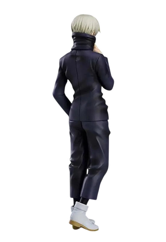 NIPPON DOKI STORE Toge Inumaki POP UP PARADE figurine from Jujutsu Kaisen seen from behind in dark school uniform.
