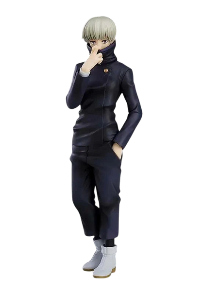 NIPPON DOKI STORE Toge Inumaki POP UP PARADE figurine from Jujutsu Kaisen wearing his dark blue uniform and collar.