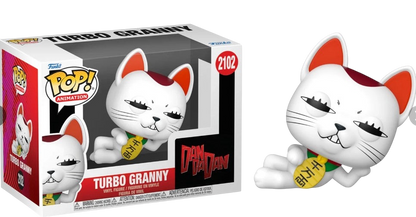 NIPPON DOKI STORE Funko POP Animation Turbo Granny Cat figurine from Dan Da Dan with its display box