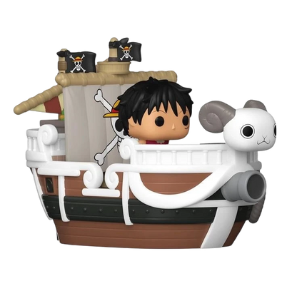 Figurine Funko Bitty POP! Ride NIPPON DOKI STORE représentant le navire Vogue Merry avec Luffy de One Piece