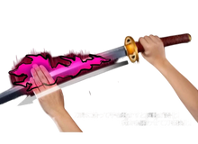 NIPPON DOKI STORE Yuta Okkotsu Proplica katana replica from Jujutsu Kaisen with glowing pink cursed energy effect
