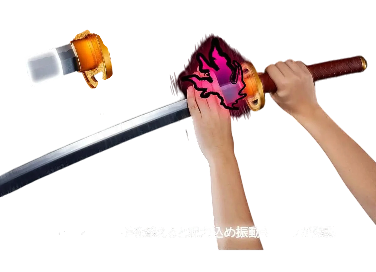 NIPPON DOKI STORE Jujutsu Kaisen Yuta Okkotsu Proplica sword replica with touch sensor light and vibration effects