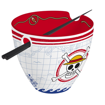 One Piece Bol à ramen avec baguettes - Monkey D. Luffy
