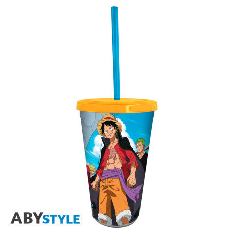 ONE PIECE - Gobelet avec paille - 470 ml - Luffy & Zoro - vue 2