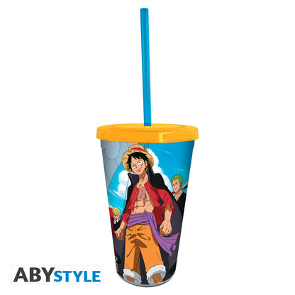 ONE PIECE - Gobelet avec paille - 470 ml - Wano