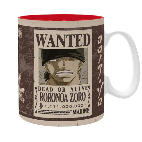 ONE PIECE - Mug - 460 ml - "Zoro Wanted" - subli - boîte x2 - vue 2