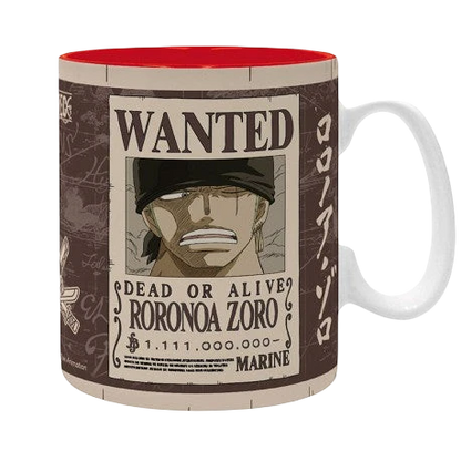 ONE PIECE - Mug - 460 ml - "Zoro Wanted" - subli - boîte x2 - vue 2