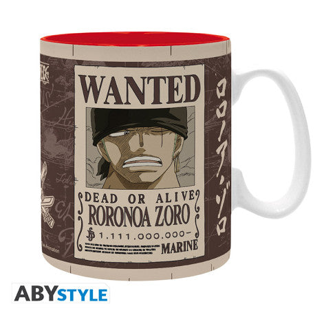 ONE PIECE - Mug - 460 ml - "Zoro Wanted" - subli - boîte x2 - vue 2