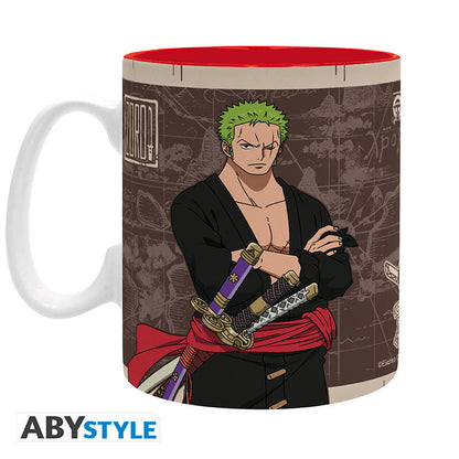 ONE PIECE - Mug - 460 ml - "Zoro Wanted" - subli - boîte x2 - vue 3