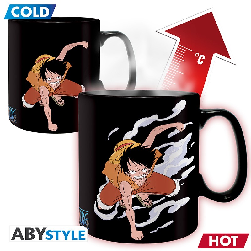 ONE PIECE - Mug Heat Change - 460 ml - Luffy vs Kaido - carton x2 - vue 2