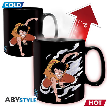 ONE PIECE - Mug Heat Change - 460 ml - Luffy vs Kaido - carton x2 - vue 2