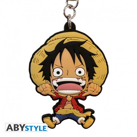 ONE PIECE - Porte-clés PVC - Luffy SD X4 - vue 3