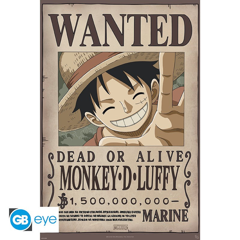 ONE PIECE - Poster Maxi 91,5x61 FSC MIX - Wanted Luffy New 2