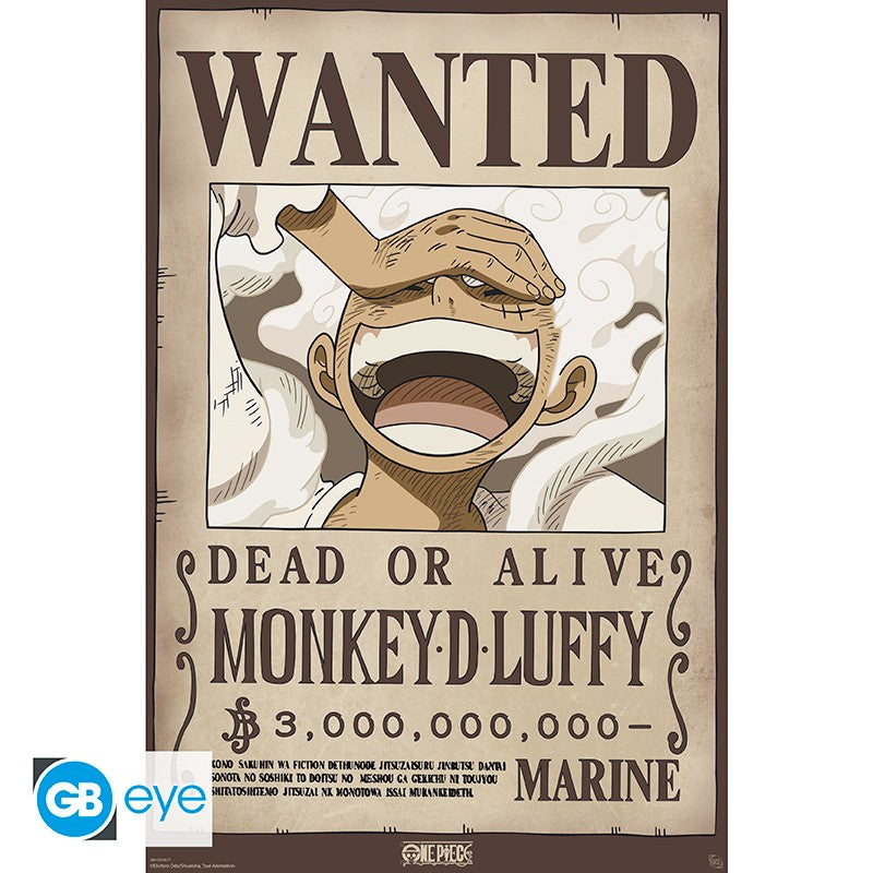 ONE PIECE - Aimant Standard - Wanted Luffy x4