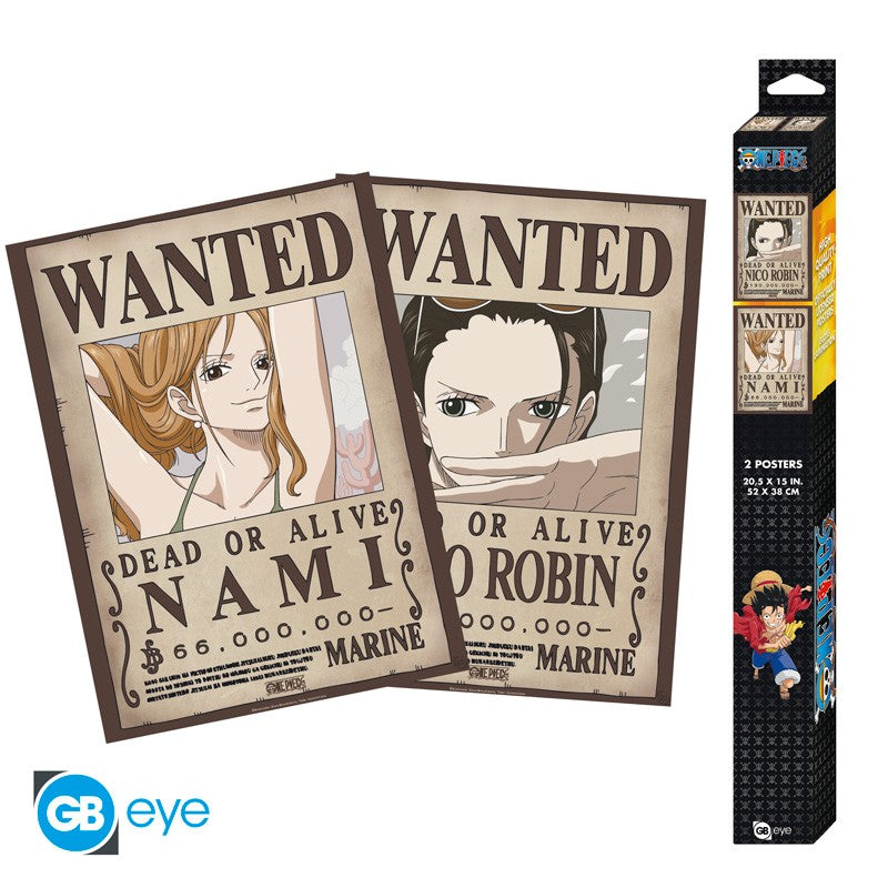 ONE PIECE - Set 2 Posters Chibi 52x38 - Nami & Robin x4*