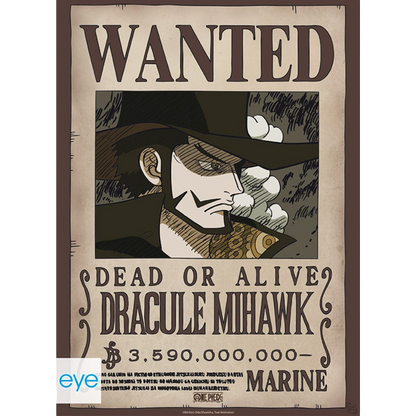 ONE PIECE - Set 2 Posters Chibi 52x38 - Wanted Mihawk & Crocodile x4* - vue 2