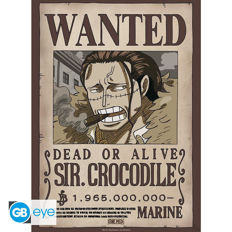 ONE PIECE - Set 2 Posters Chibi 52x38 - Wanted Mihawk & Crocodile x4* - vue 3