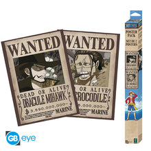 ONE PIECE - Set 2 Posters Chibi 52x38 - Wanted Mihawk & Crocodile x4*