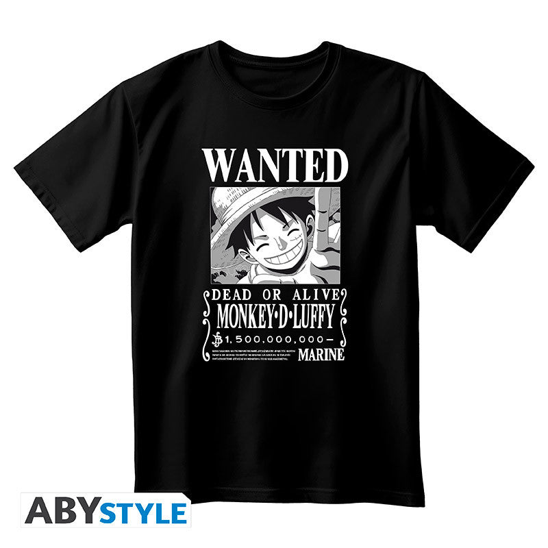 One Piece Tshirt Wanted Luffy - vue 2